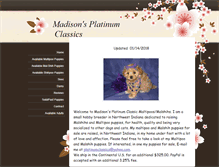 Tablet Screenshot of madisonsplatinumclassics.com